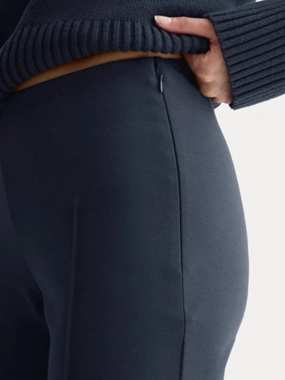 Everlane Black Straight-Leg High-Waist Pants
